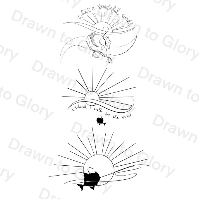 The Brave Little Anglerfish - Tattoo Transparent Permission PNG-