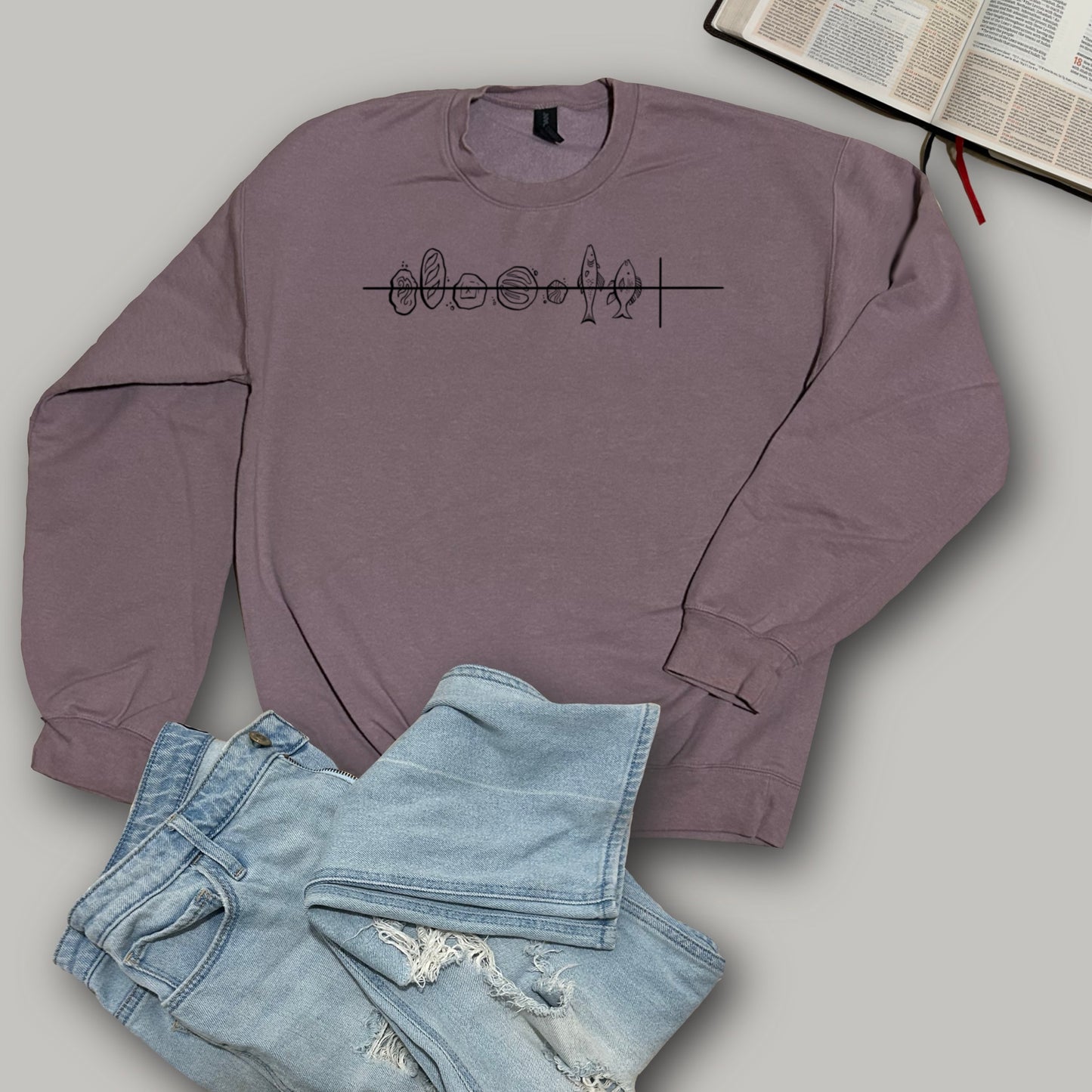 Five Loaves Two Fish - Softstyle Crewneck