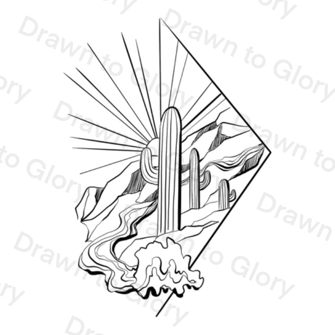 Rivers in the Desert - Isaiah 41 - Bible Tattoo Transparent PNG- instant download digital printable artwork