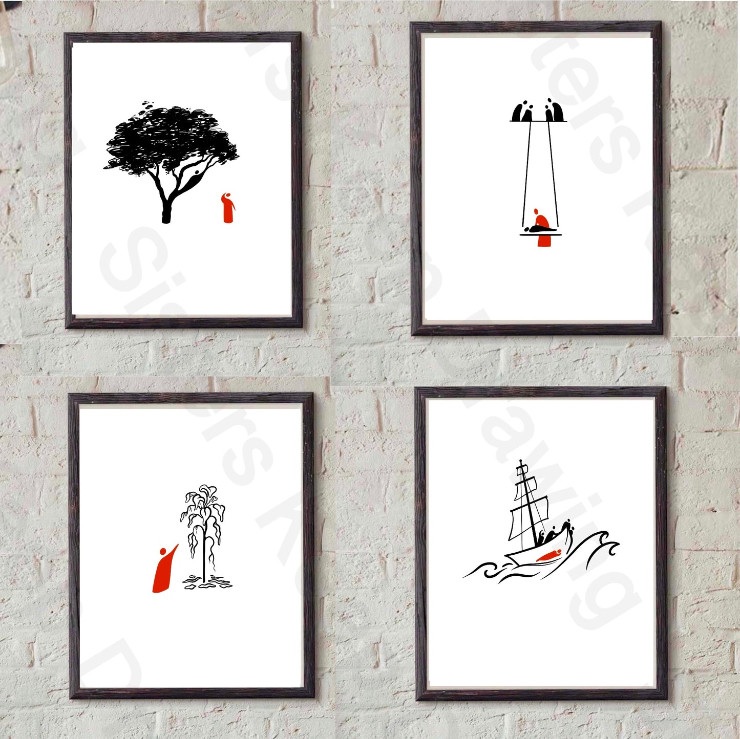 Jesus in Red Pt. 2 - Print Bundle