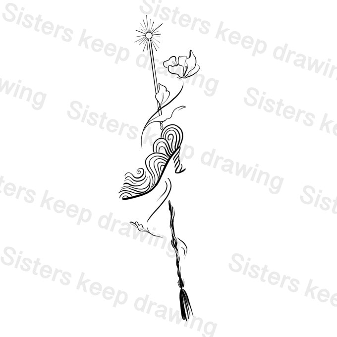 Wicked Inspired- Tattoo Transparent Permission PNG
