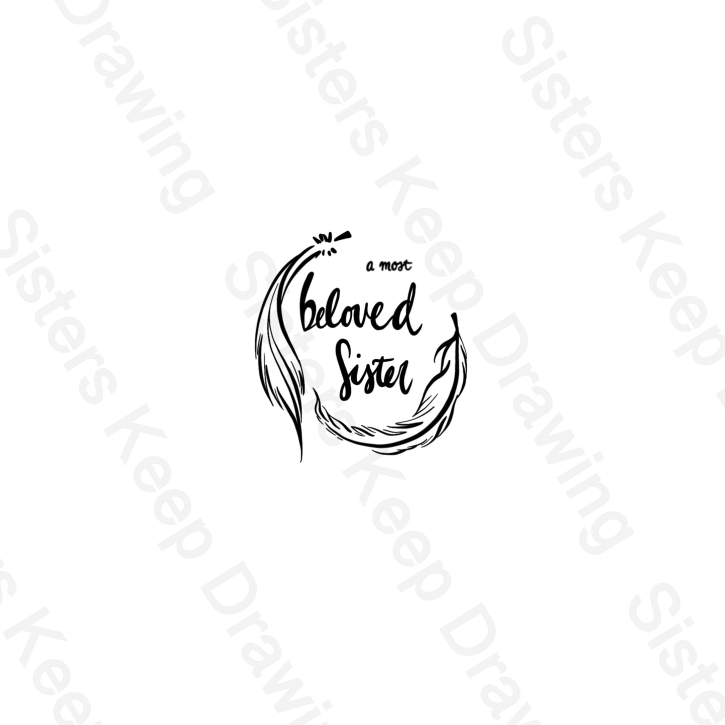 A Most Beloved Sister Feathers Pride and prejudice Tattoo Transparent PNG