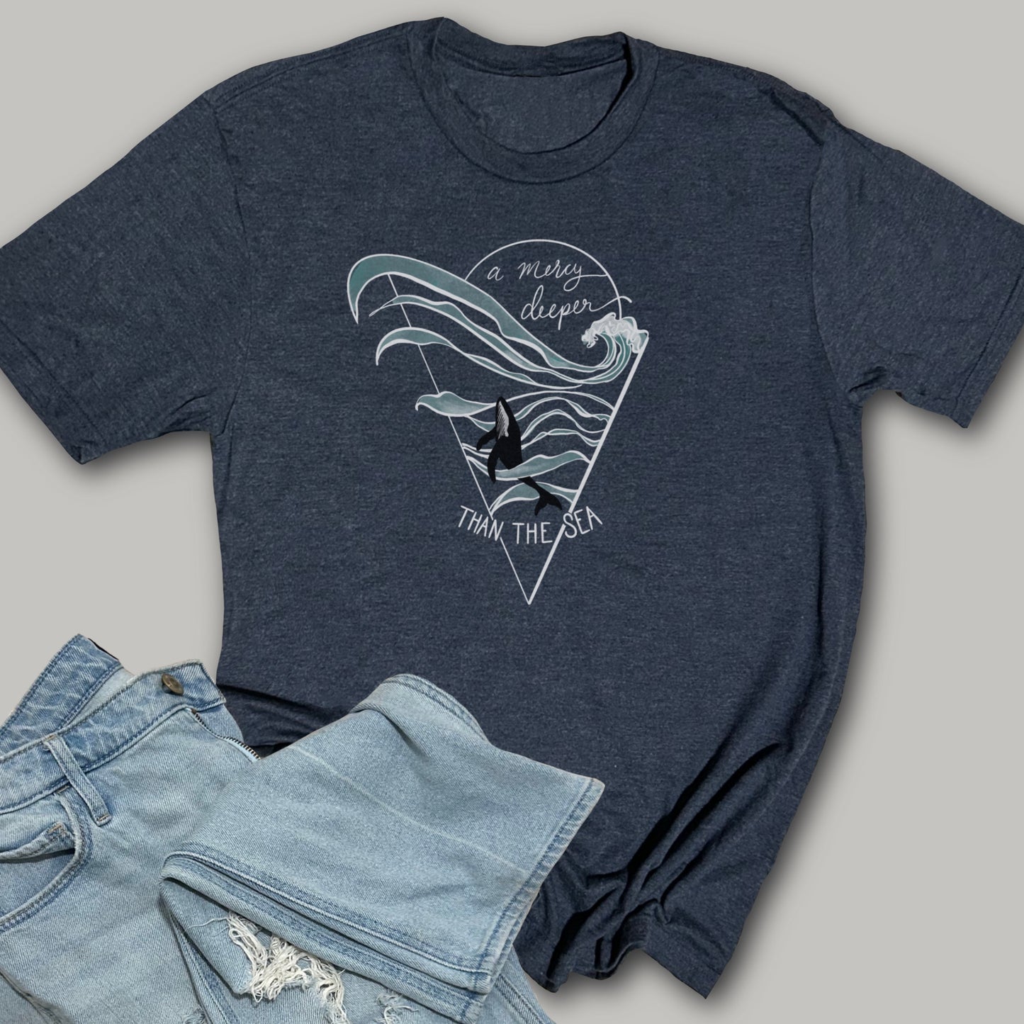 A Mercy Deeper Than the Sea - Softstyle Triblend T-Shirt