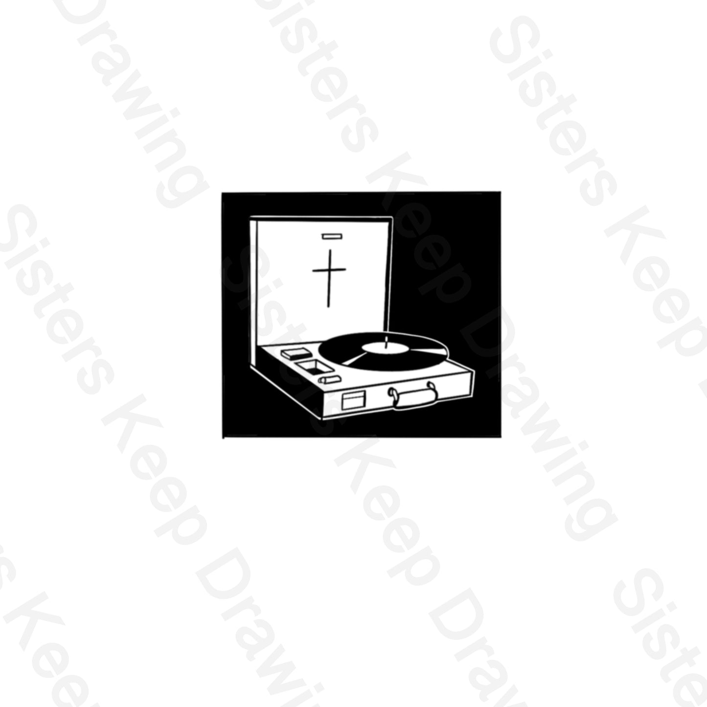 Record Player - Cross - Tattoo Transparent PNG