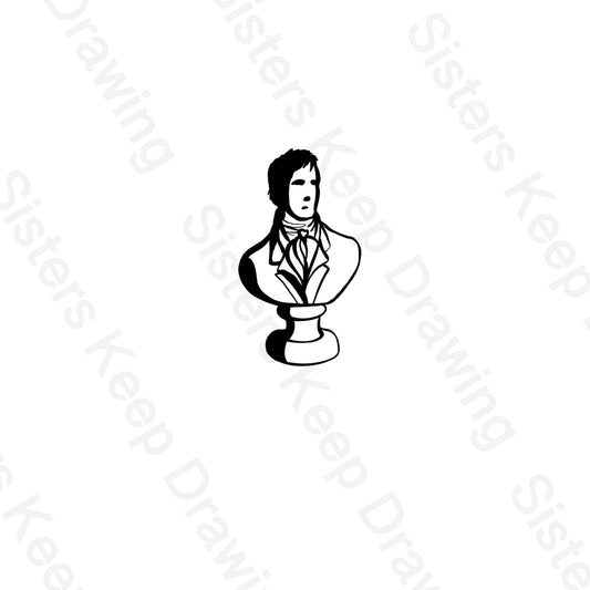 Mr Darcy’s Bust Pride and prejudice Tattoo Transparent PNG