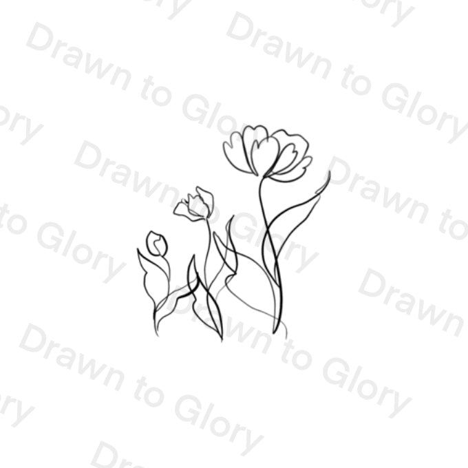 Flower Growing - Bible Tattoo Transparent PNG- instant download digital printable artwork