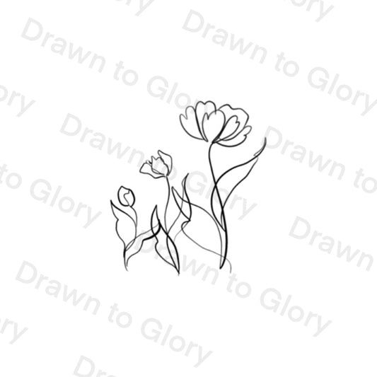 Flower Growing - Bible Tattoo Transparent PNG- instant download digital printable artwork