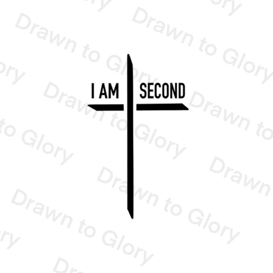 I Am Second - Bible Tattoo Transparent PNG- instant download digital printable artwork