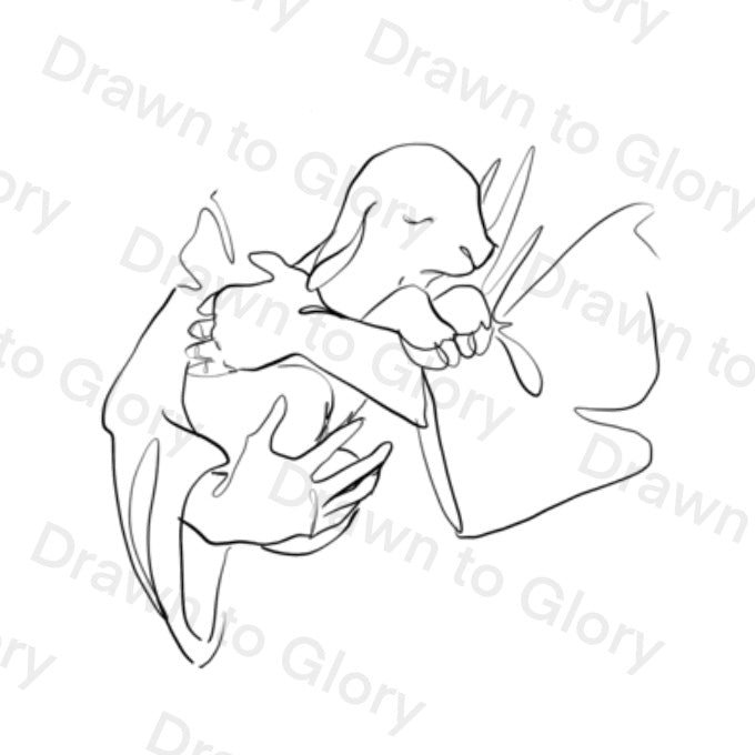 The Good Shepherd - Psalm 23- Bible Tattoo Transparent PNG- instant download digital printable artwork