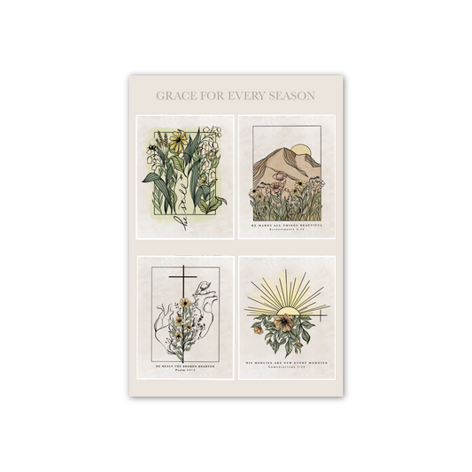 Grace in Every Season-  Sticker Sheet