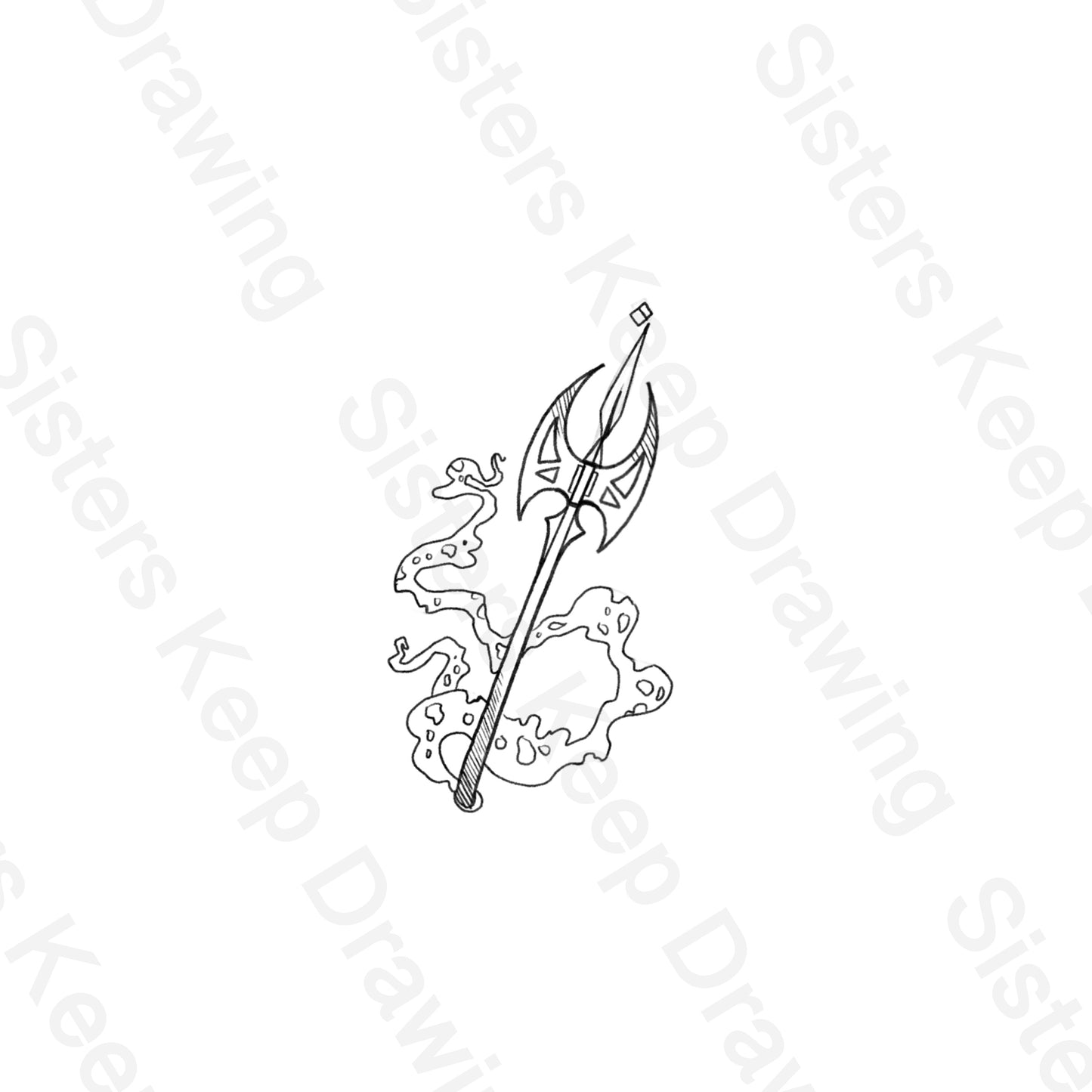 Finnicks Trident and Sugar Cube-Hunger Games- Tattoo Transparent Png