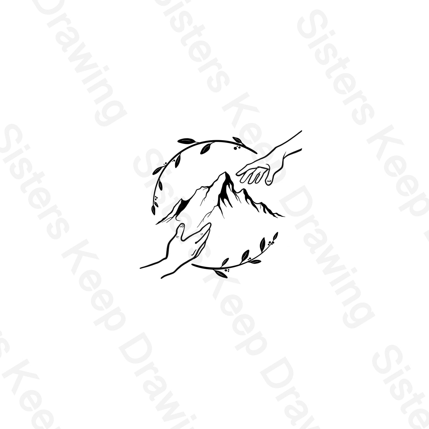 I Lift My Eyes to The Moutians- Bible Inspired - Tattoo Transparent PNG