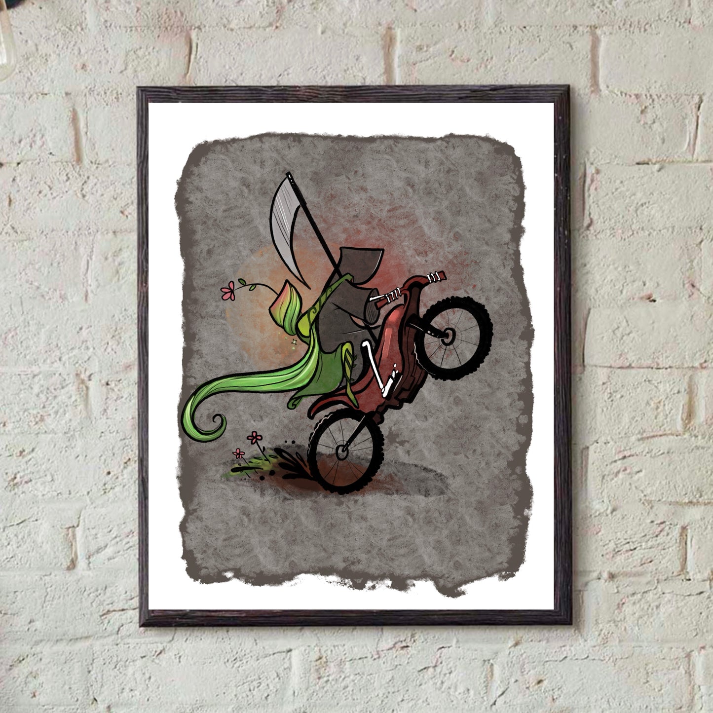 Grim and Life on a Dirtbike- Print