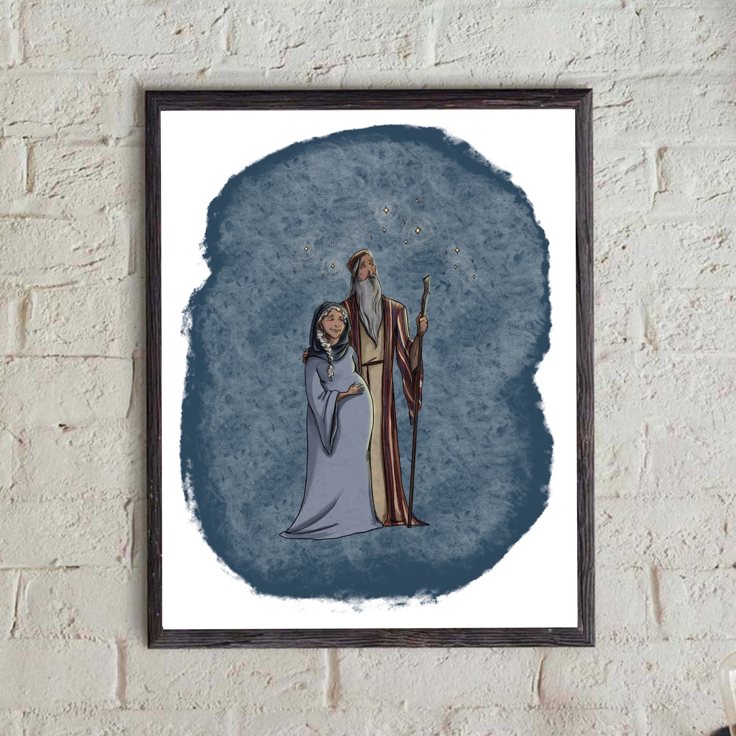 Promise - Abraham and Sarah with Stars - Begin with the Bible - Bible Print