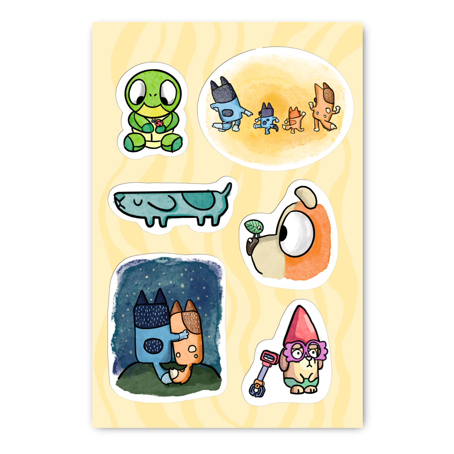 Blue Inspired Sticker Sheet Part 2
