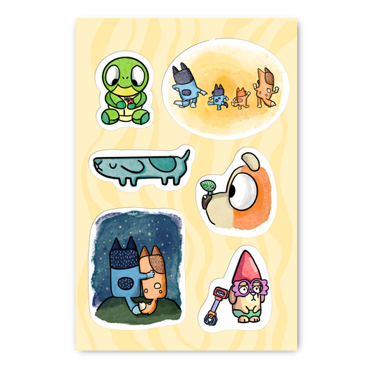 Blue Inspired Sticker Sheet Part 2