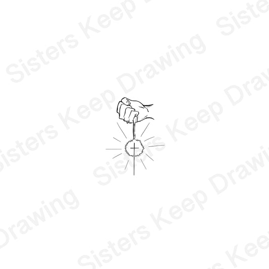 Broken for You - Cross & Crown -Tattoo Transparent PNG