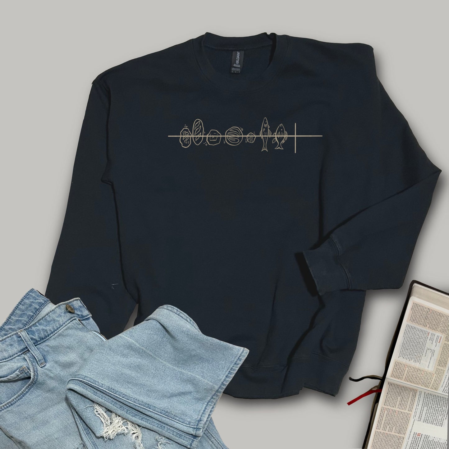 Five Loaves Two Fish - Softstyle Crewneck