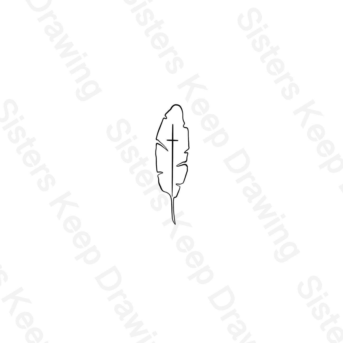 Cross inside Leaf-Easter-Tattoo Transparent PNG