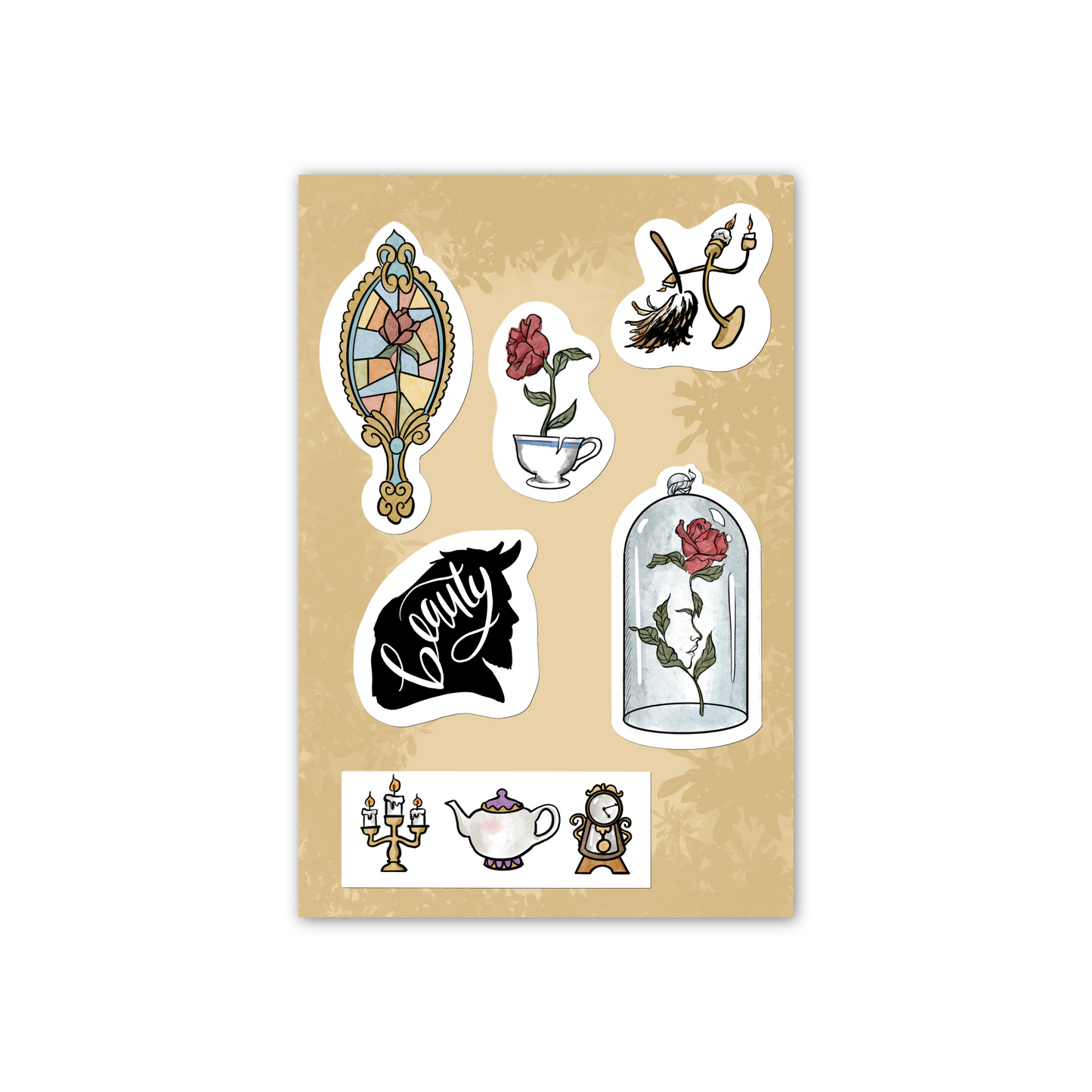Beauty and the Beast inspired Sticker Sheete