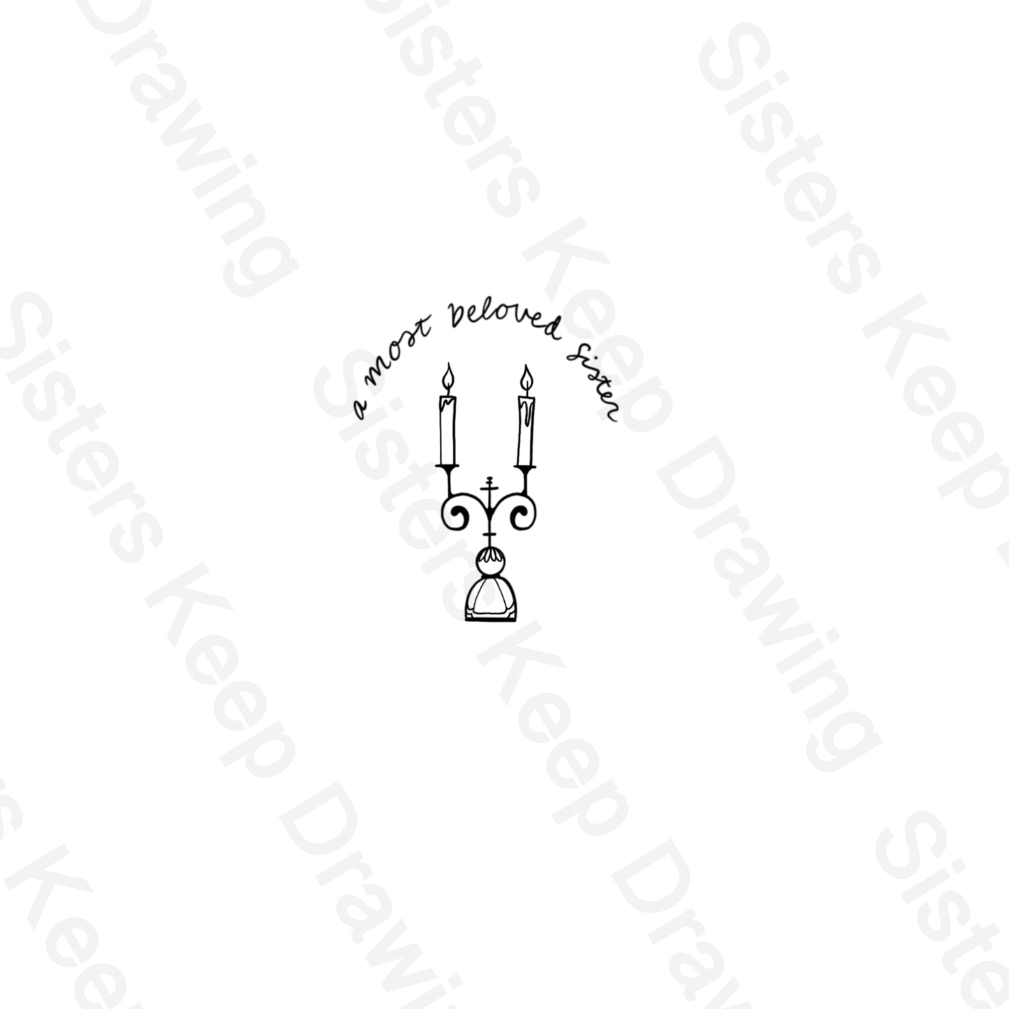 A Most Beloved Sister Candles Pride and prejudice Tattoo Transparent PNG