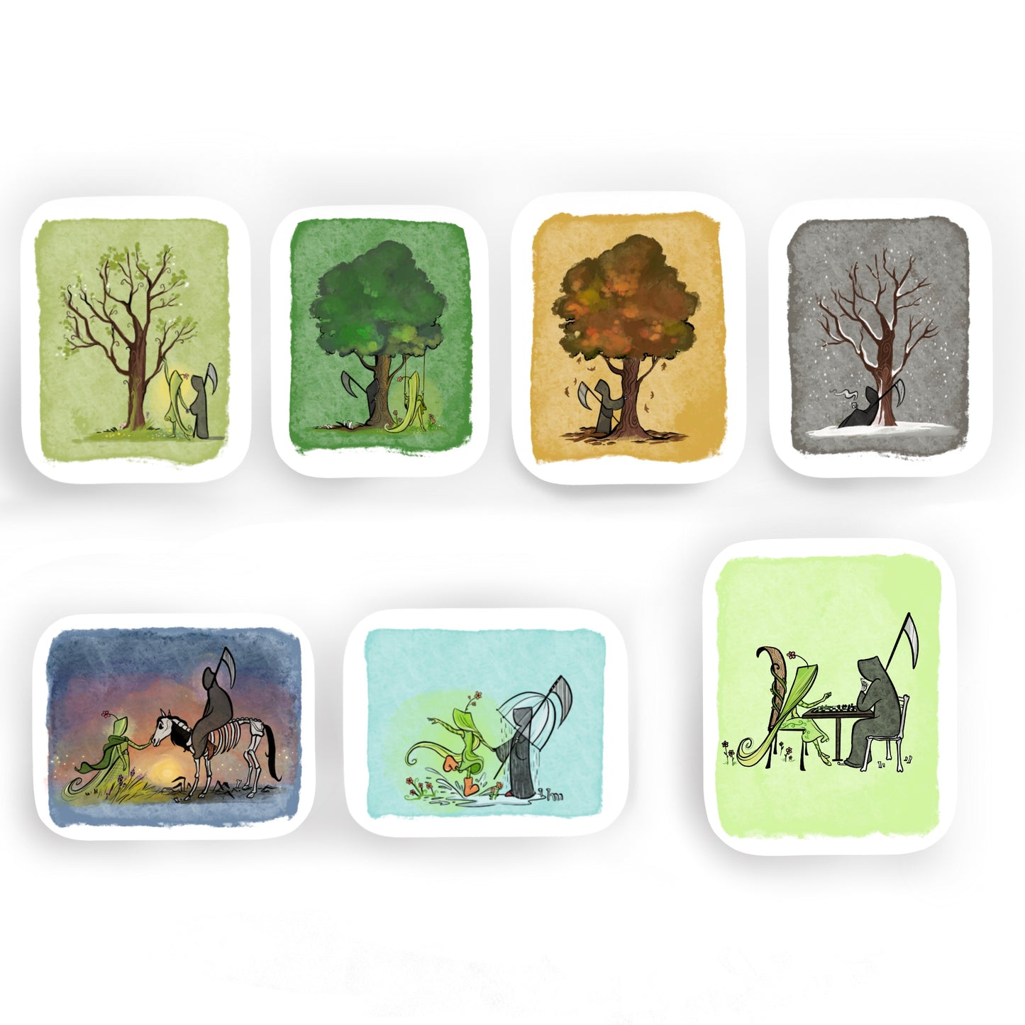 Ultimate Grim Reaper and Life Sticker Bundle