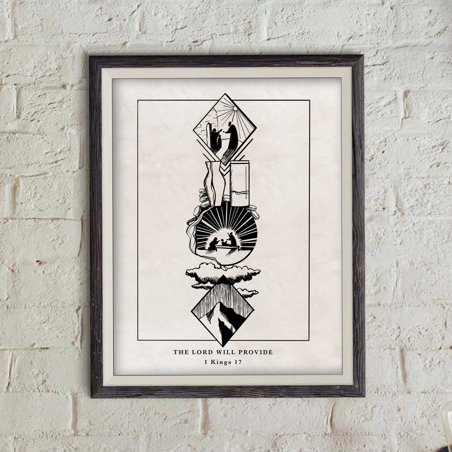 The Lord Will Provide- 1 Kings 17 - print