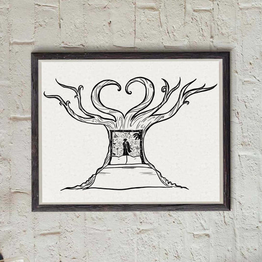 Wedding Bed- Black and White -Epic Inspired print