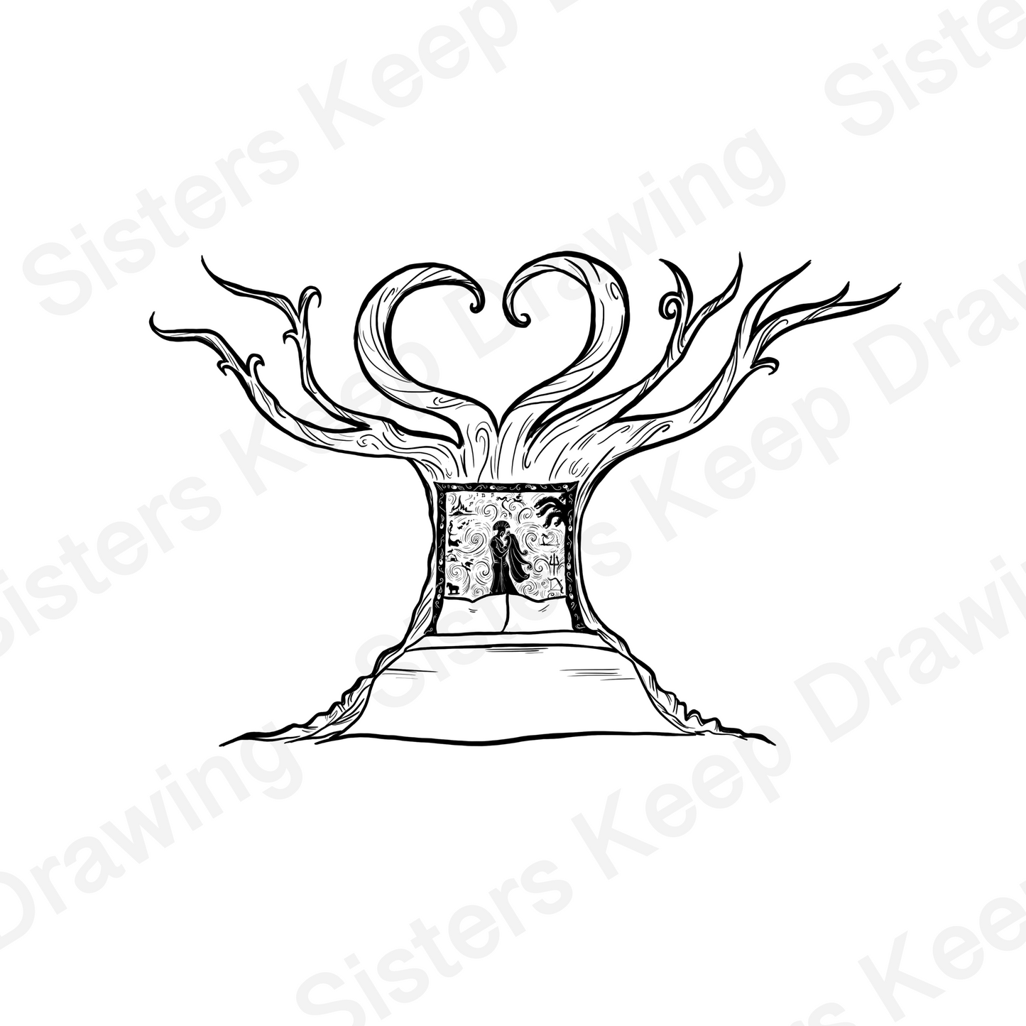 Wedding Bed - Epic Musical Inspired Tattoo Transparent PNG- instant download digital printable artwork (Copy)