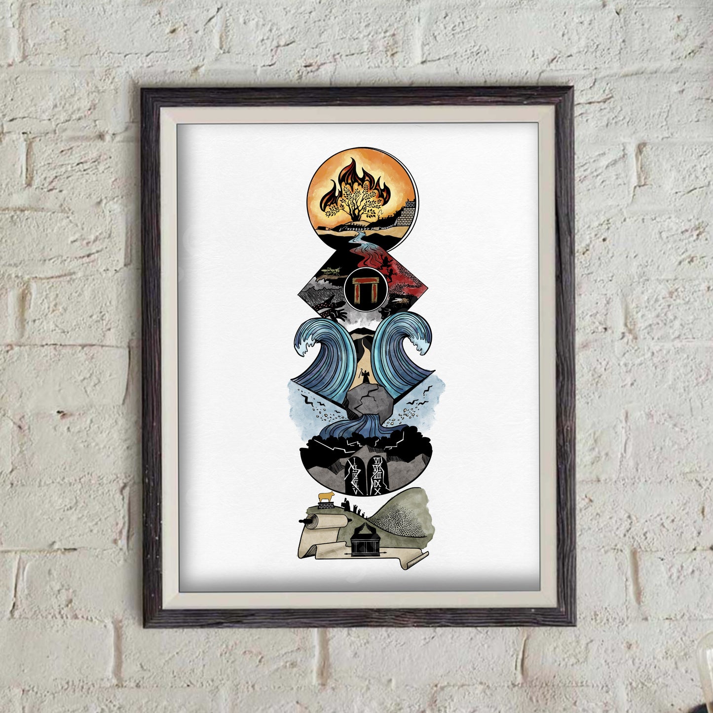 Exodus Bible Print- Colored