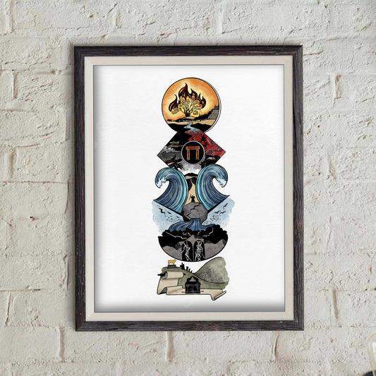 Exodus Bible Print- Colored