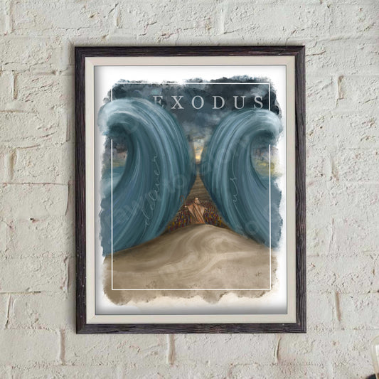 Exodus Book Cover Print- Color