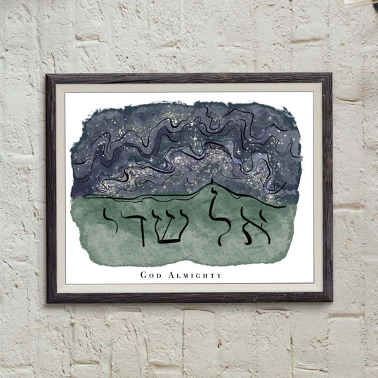 El Shaddai - God Almighty Print