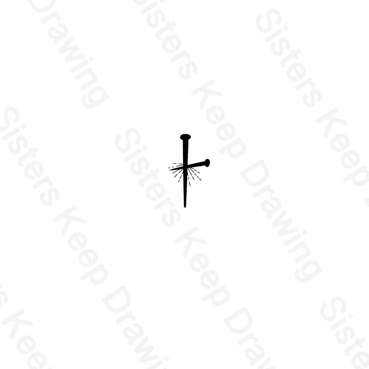 Iron sharpens Iron -Cross- Tattoo Transparent PNG