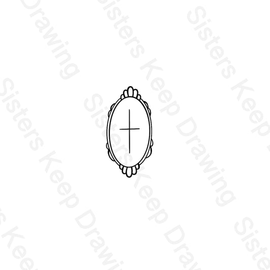 Mirror Cross-Tattoo Transparent PNG