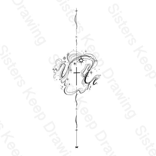 Count the Stars/manger -Tattoo Transparent PNG