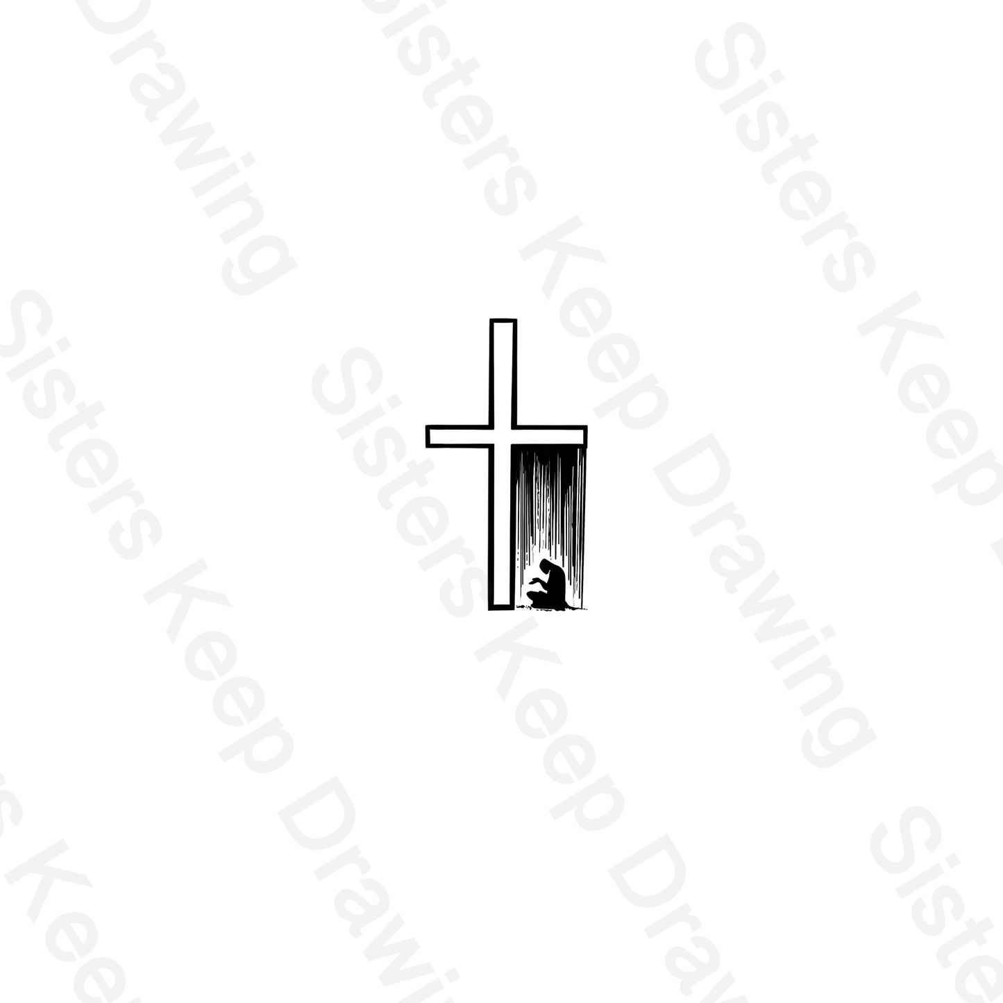 Job Praying-cross-Tattoo Transparent PNG