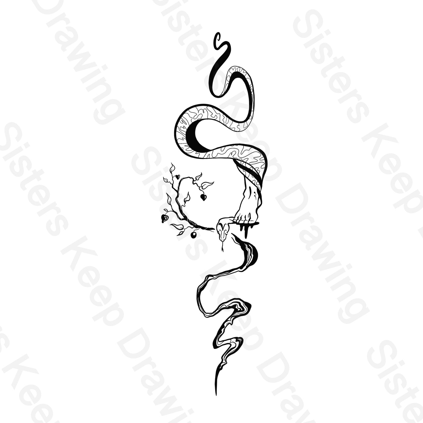 Jesus’ victory over snake/Satan Spine Tattoo-Tattoo Transparent PNG
