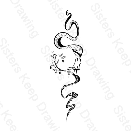 Jesus’ victory over snake/Satan Spine Tattoo-Tattoo Transparent PNG