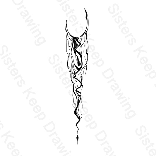 Vally of the Shadow-Spine Tattoo-Tattoo Transparent PNG