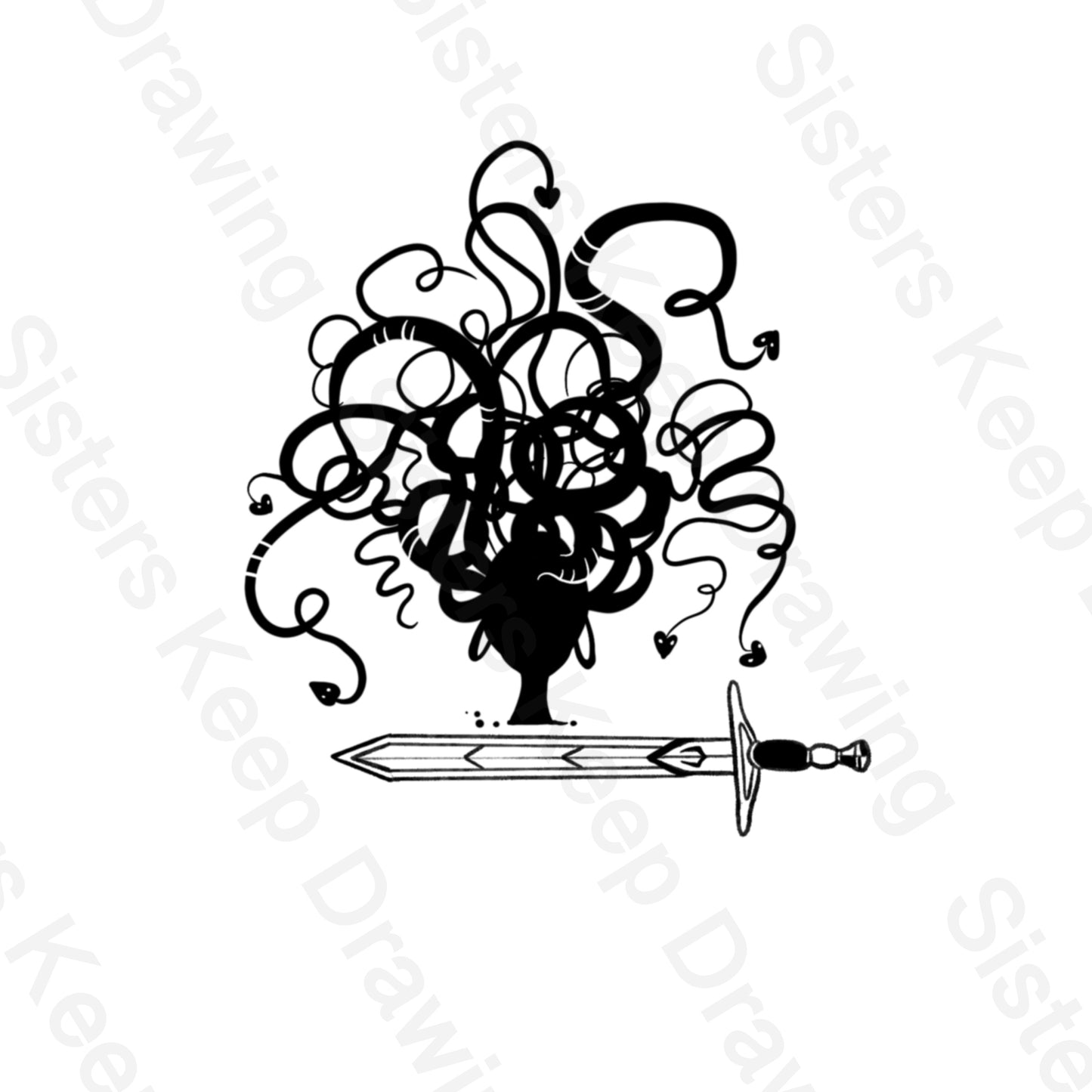 Percy jackson Medusa  head - Tattoo Transparent Permission PNG