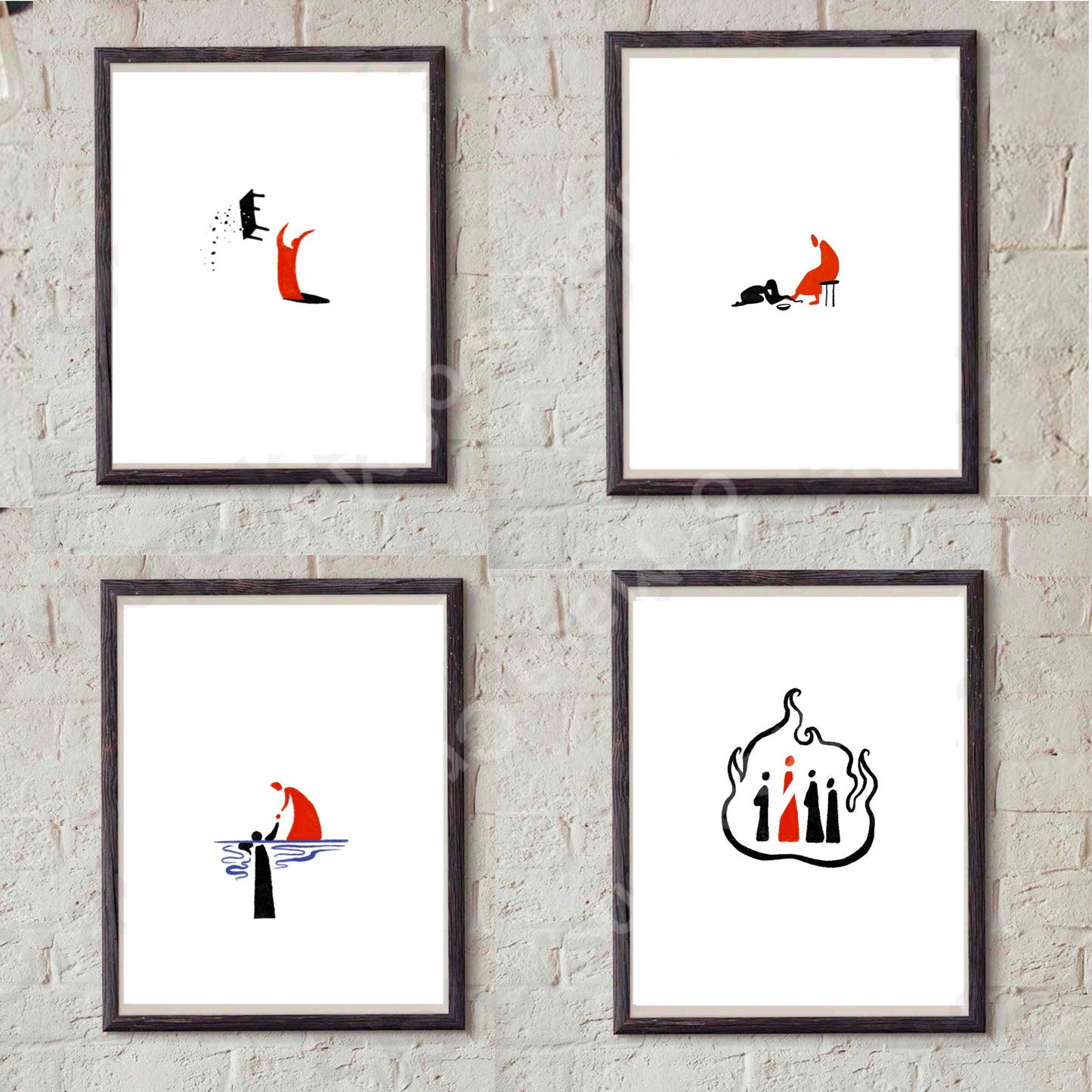 Jesus in Red  - Print Bundle