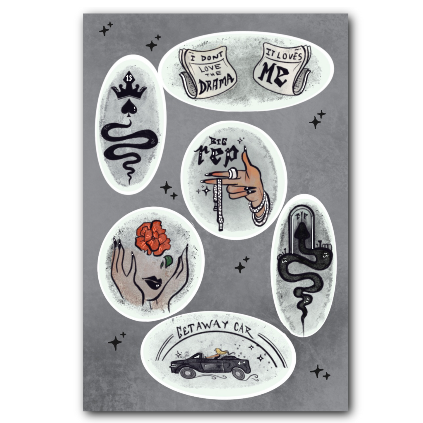 Reputation Taylor Swift inspired-Sticker Sheet