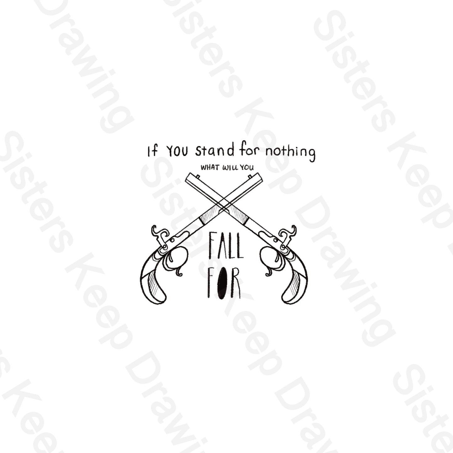 Hamilton Duel guns - Tattoo Transparent PNG