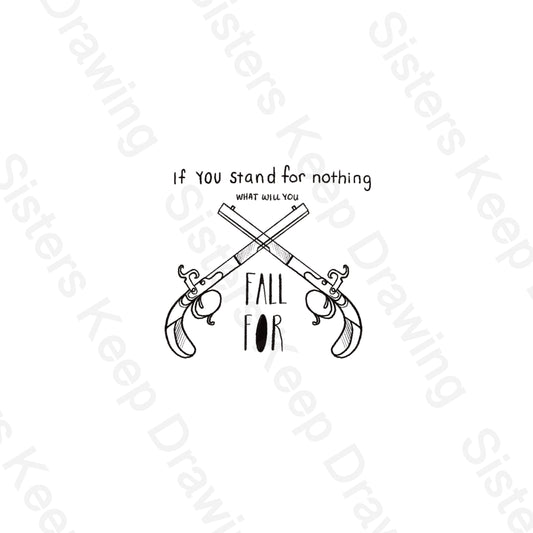 Hamilton Duel guns - Tattoo Transparent PNG