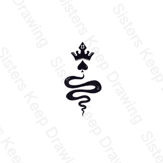 King of my heart Snake-Taylor Swift Inspired tattoo - Tattoo Transparent Permission PN