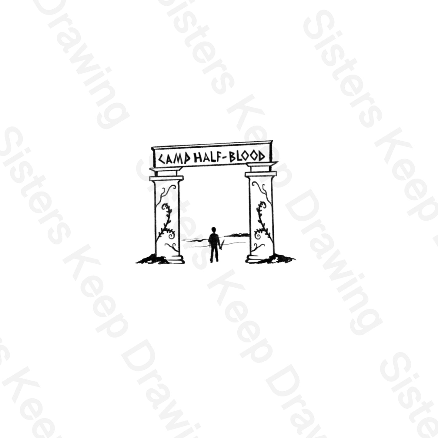 Percy jackson entering camp- Tattoo Transparent Permission P