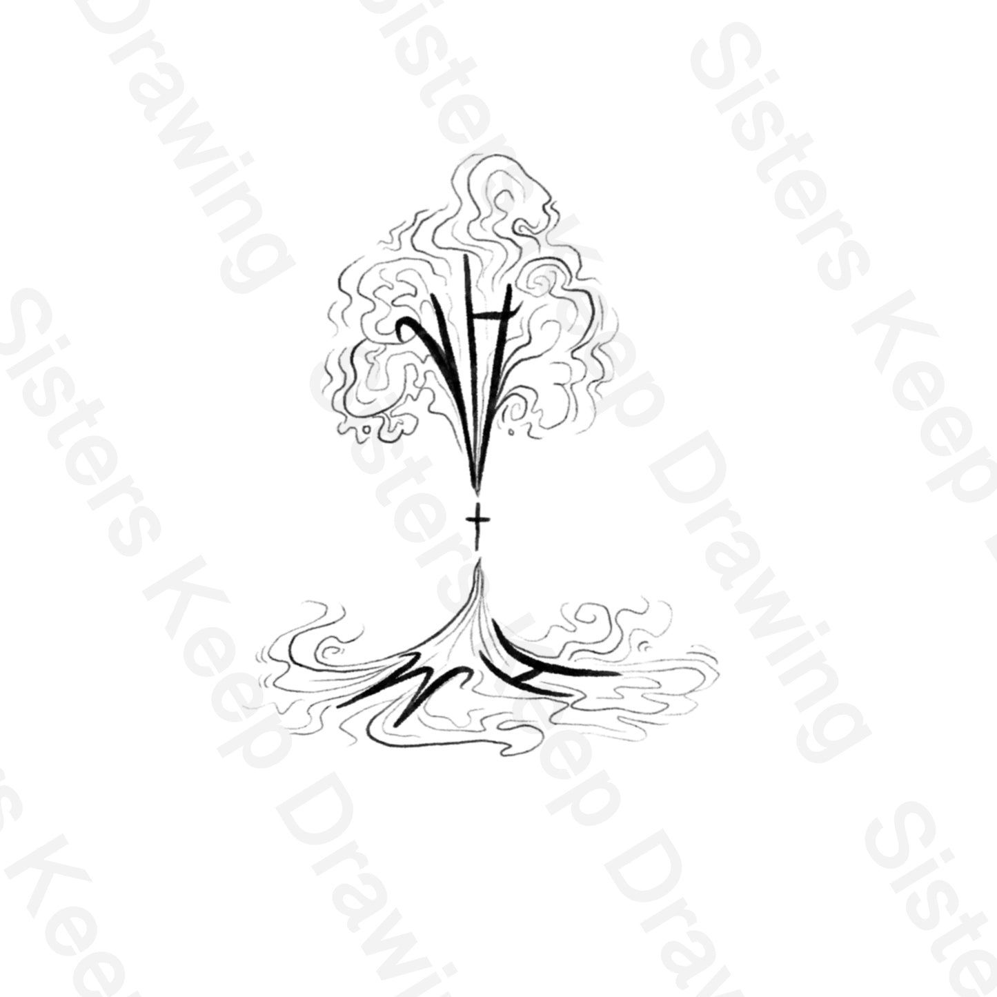 YHWH inhale exhale- Tattoo Transparent PNG