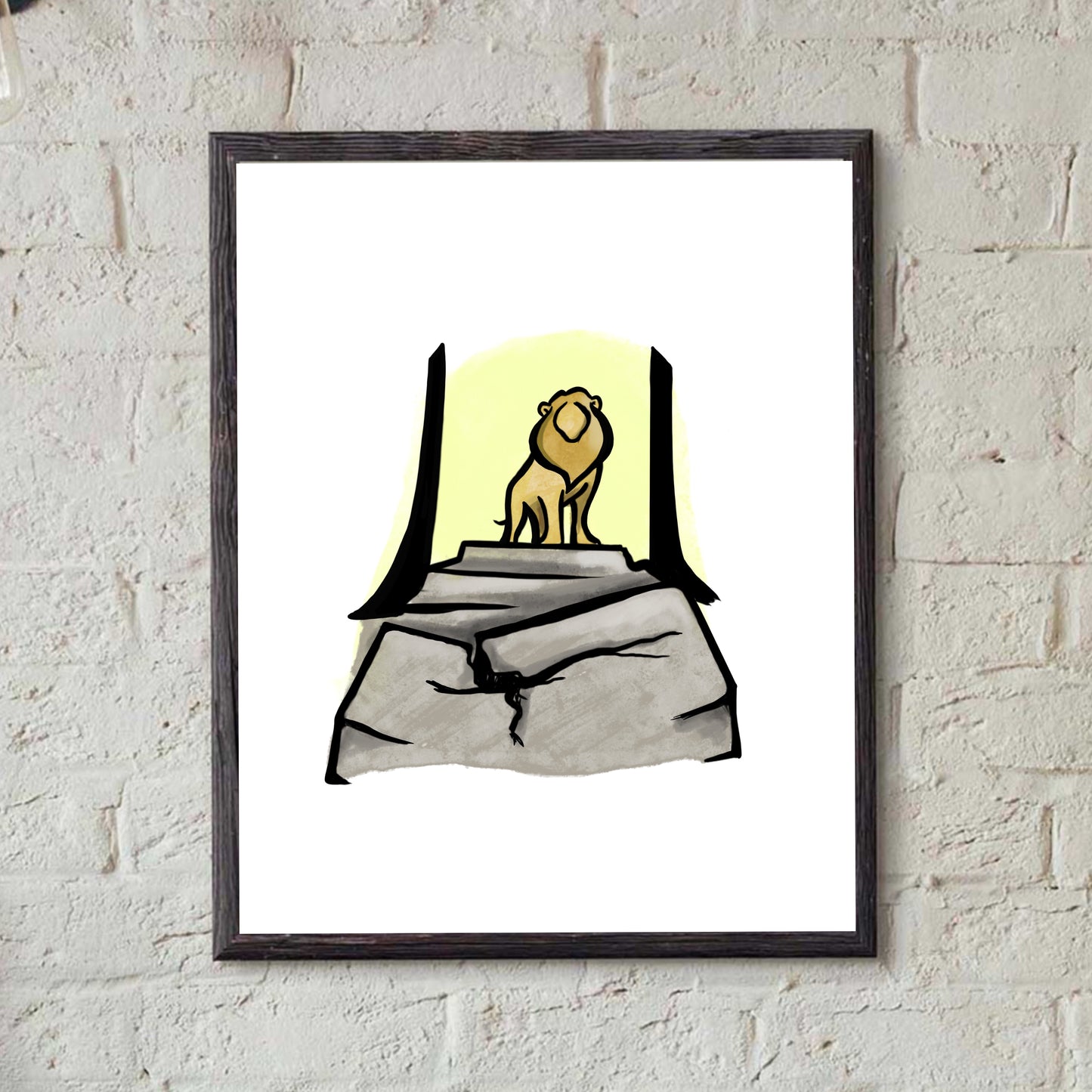 Lion and Stone Table- Narnia Inspired print