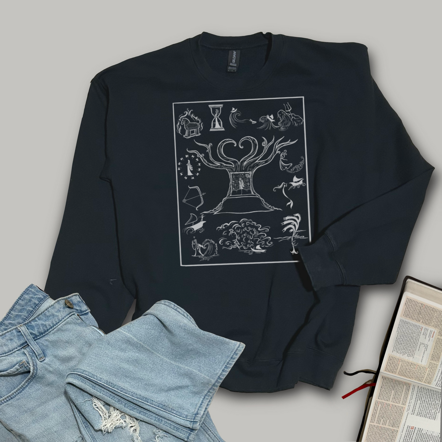 The Odyssey - Epic Adventure Collage - Softstyle Crewneck